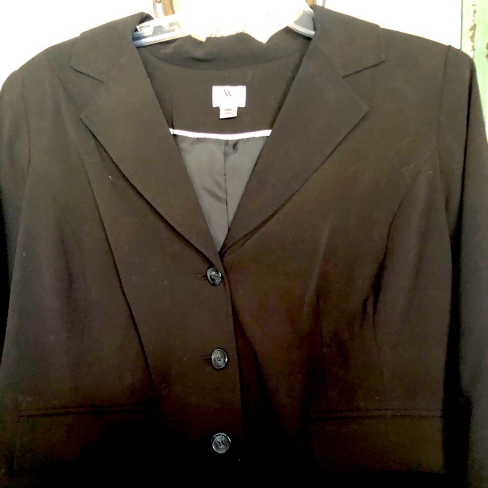 Black Blazer with Black Pencil Skirt